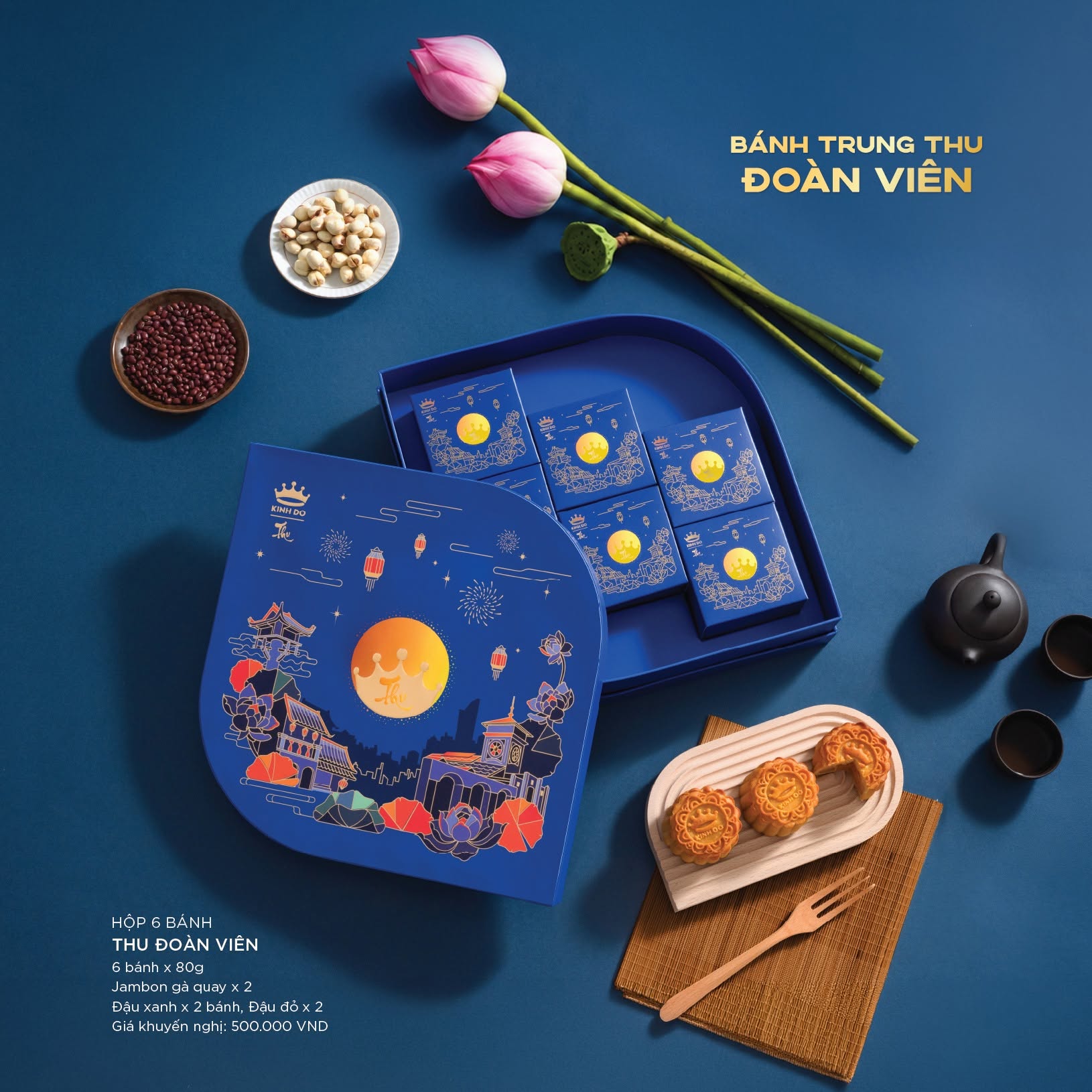 HỘP 6 BÁNH THU ĐOÀN VIÊN