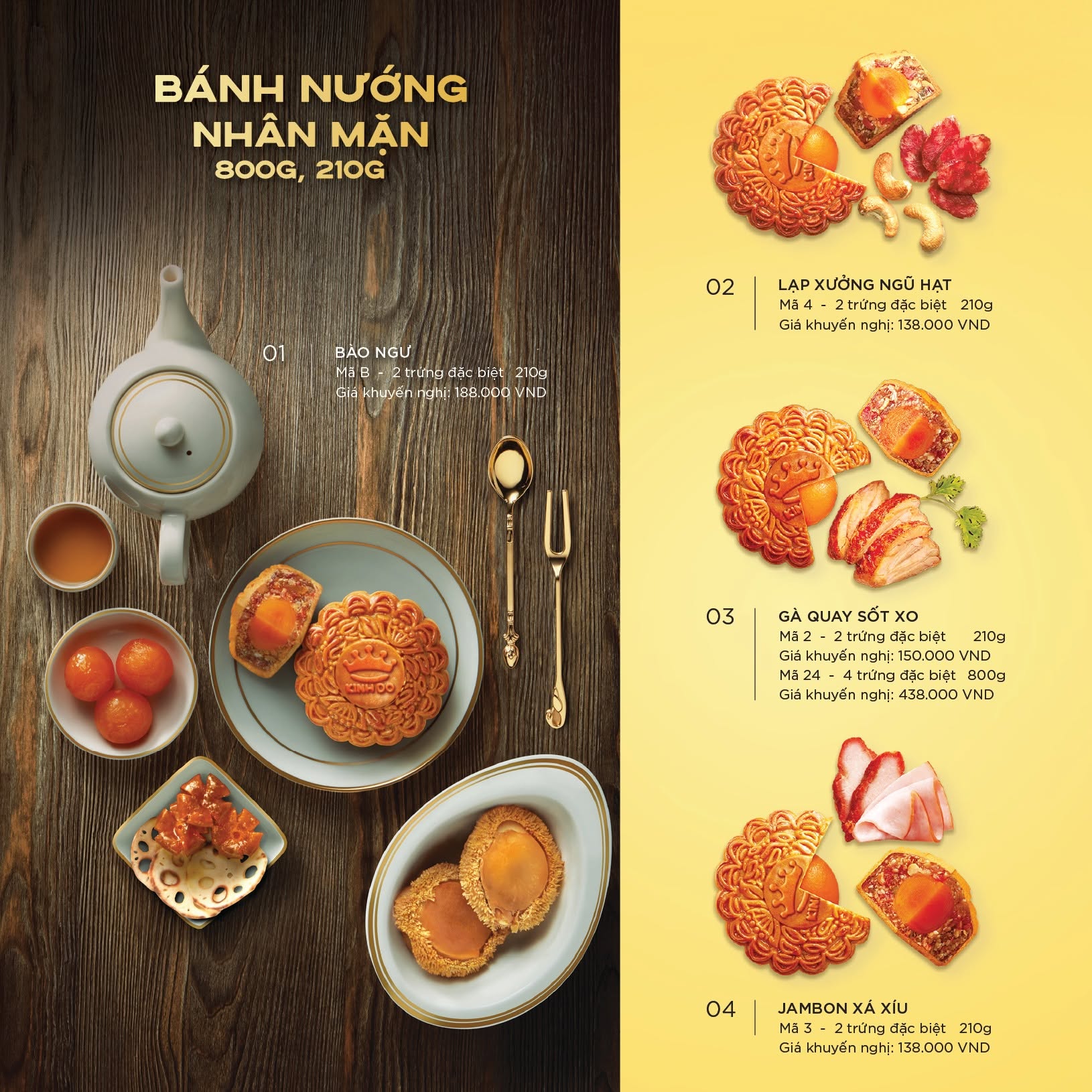 BÁNH NƯỚNG NHÂN MẶN