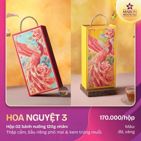 Hoa Nguyệt 3 (Màu đỏ, vàng)