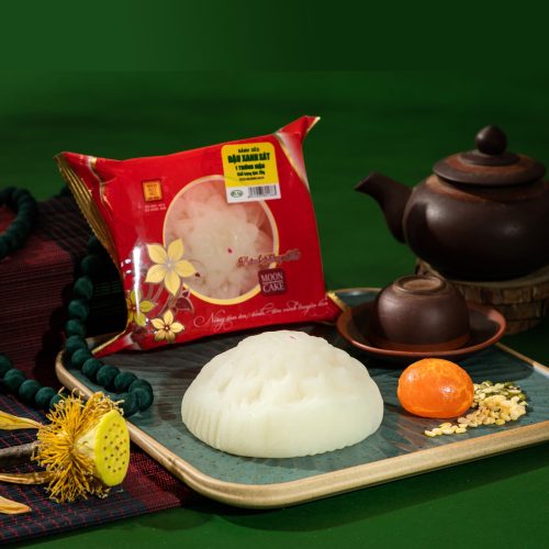 Dẻo Đậu Xanh Xát 1 Trứng Mặn Truyền Thống 210g | Bánh trung thu Hà Nội – Hanobaco 2026