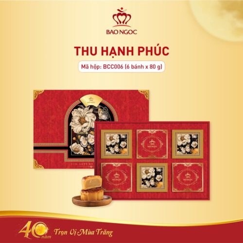 Hộp Bánh Trung Thu Cao Cấp Thu Hạnh Phúc | Bảo Ngọc