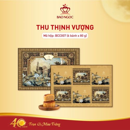 Hộp Bánh Trung Thu Cao Cấp Thu Thịnh Vượng | Bảo Ngọc