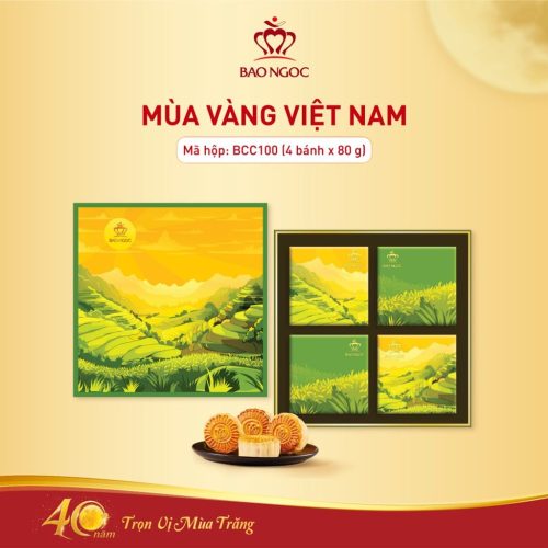 Hộp Bánh Trung Thu Cao Cấp Mùa Vàng Việt Nam | Bảo Ngọc