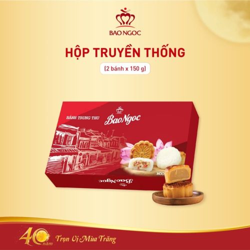 Hộp Bánh Trung Thu Truyền Thống Bảo Ngọc (2 bánh)