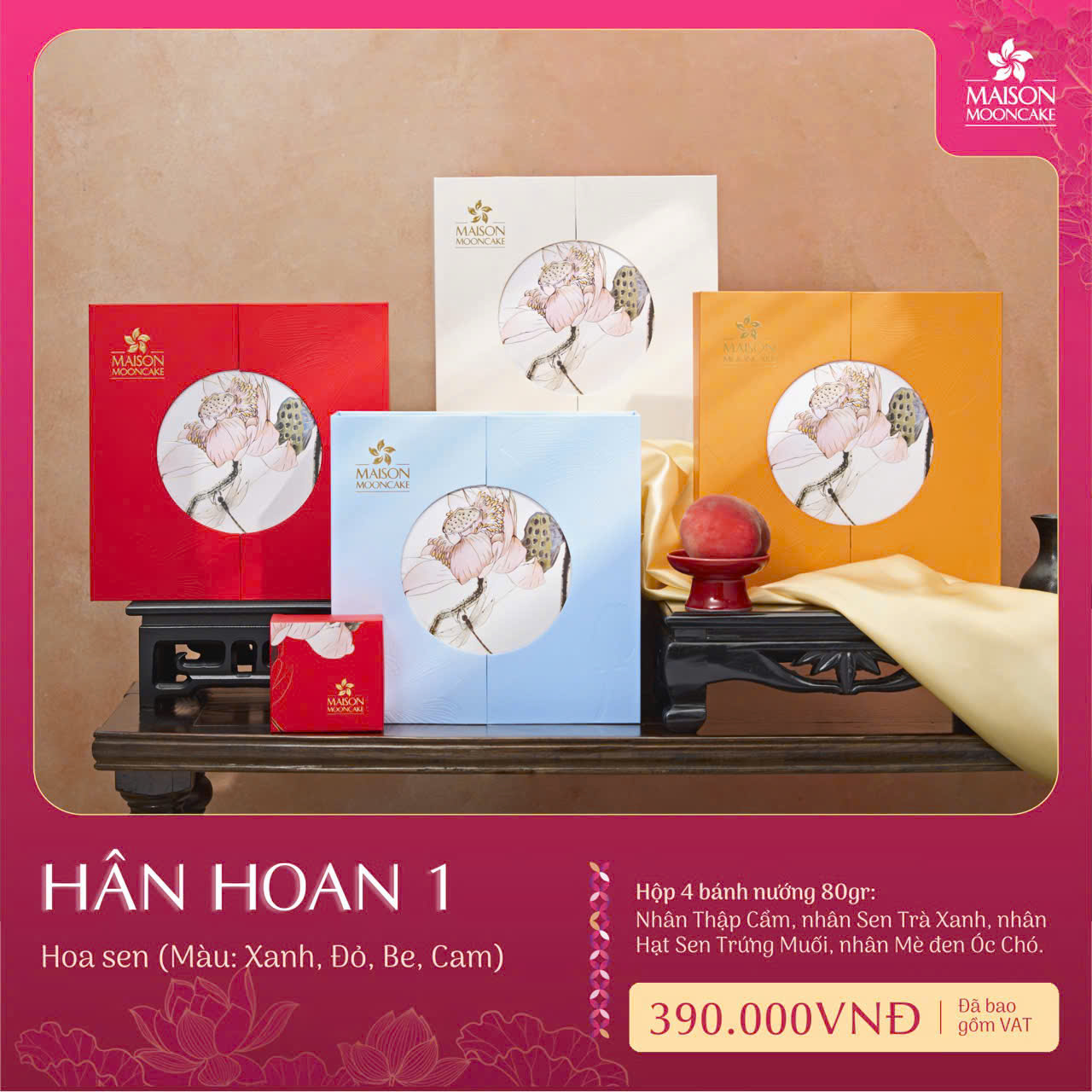 Hân Hoan 2 – (Xanh, đỏ, be, cam)