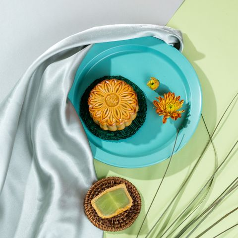 Nướng Đậu xanh Lá dứa 1 trứng 150g | Bánh trung thu Hà Nội – Hanobaco 2026
