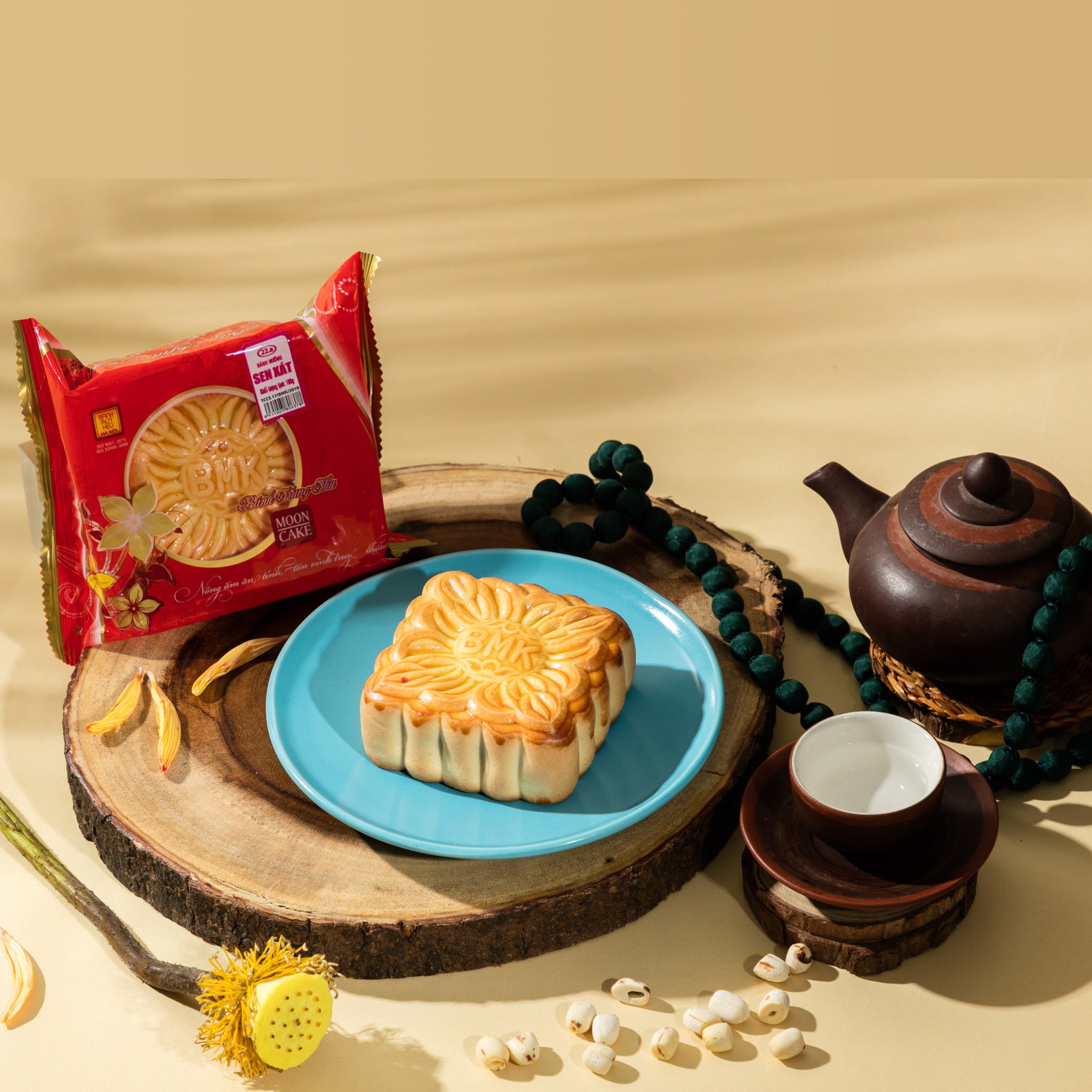 Nướng Sen xát nguyên chất truyền thống 180g | Bánh trung thu Hà Nội – Hanobaco 2026