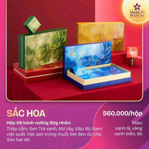 Sắc Hoa (Xanh lá, Vàng, Xanh biển, Đỏ)